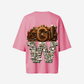 G West Womens OVERSIZED DETROIT MOTORCITY T-SHIRT