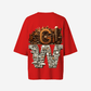 G West Womens OVERSIZED DETROIT MOTORCITY T-SHIRT