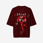 G West Womens Oversized Drunk In Love Tee