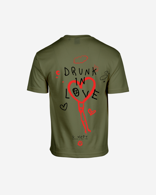 G West Mens Oversized Drunk In Love Tee