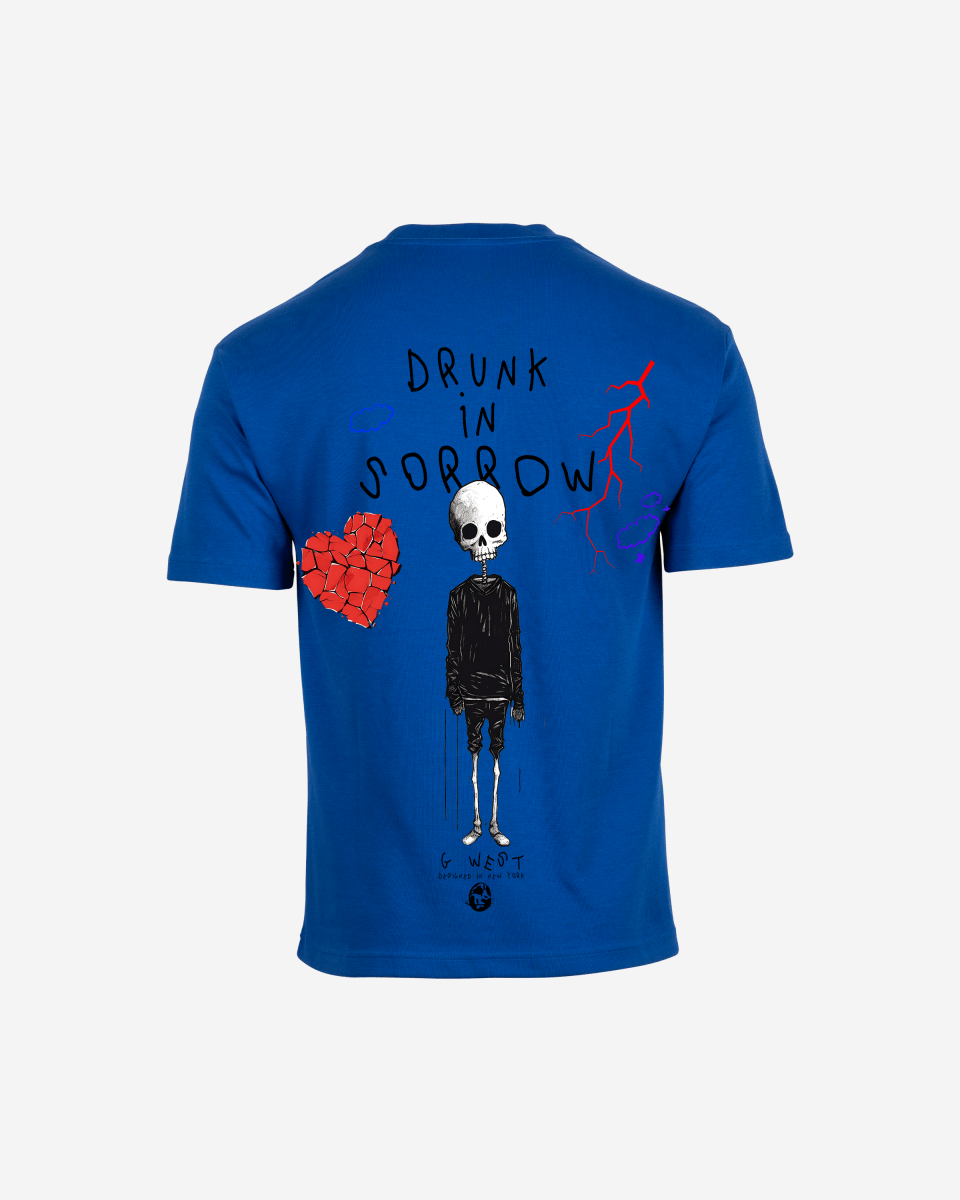 G West Oversized Drunk In Sorrow T-Shirt Mens