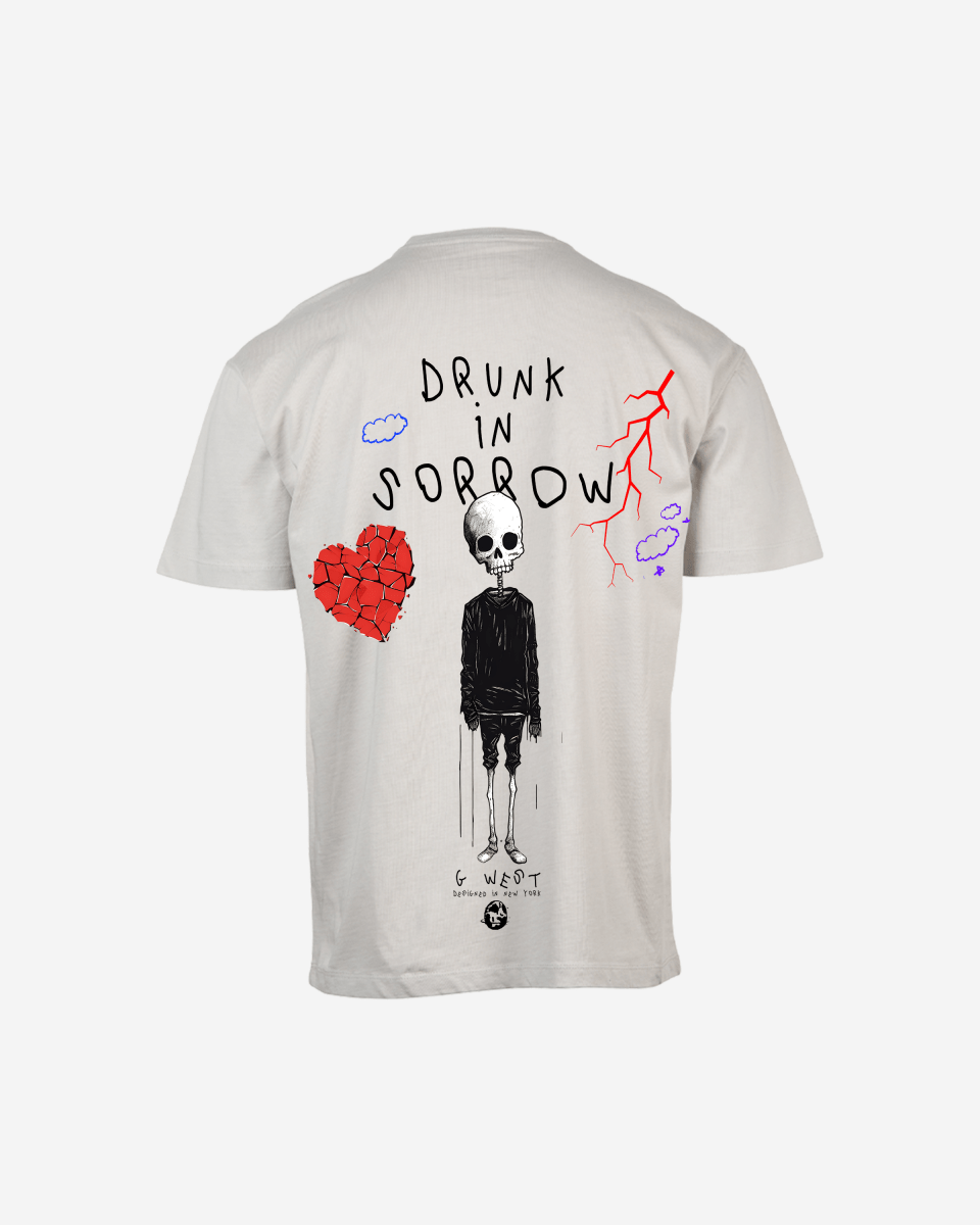 G West Oversized Drunk In Sorrow T-Shirt Mens