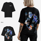 G West Womens Oversized Fish Lifestyle T Shirt