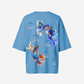 G West Womens Oversized Fish Lifestyle T Shirt