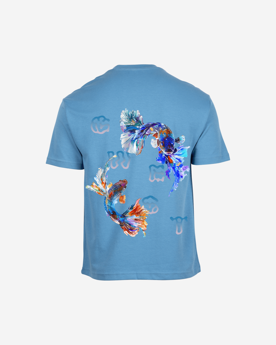 G West Mens Oversized Fish Lifestyle T Shirt