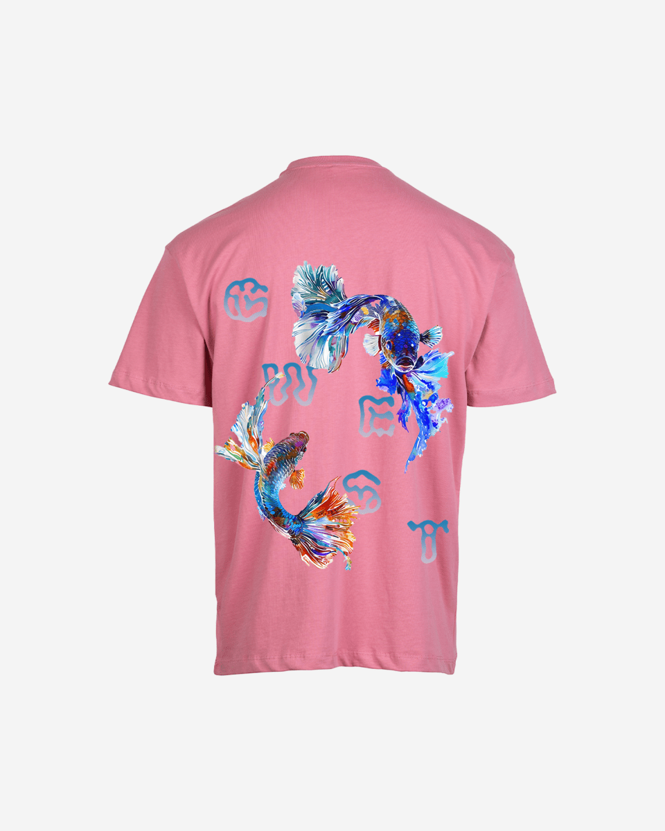 G West Mens Oversized Fish Lifestyle T Shirt