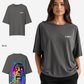 G West Womens Oversized Flaming Zombie Tee