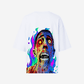 G West Womens Oversized Flaming Zombie Tee