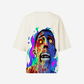 G West Womens Oversized Flaming Zombie Tee