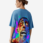 G West Womens Oversized Flaming Zombie Tee