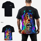 G West Mens Oversized Flaming Zombie Tee
