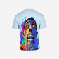 G West Mens Oversized Flaming Zombie Tee