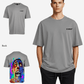 G West Mens Oversized Flaming Zombie Tee