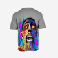 G West Mens Oversized Flaming Zombie Tee