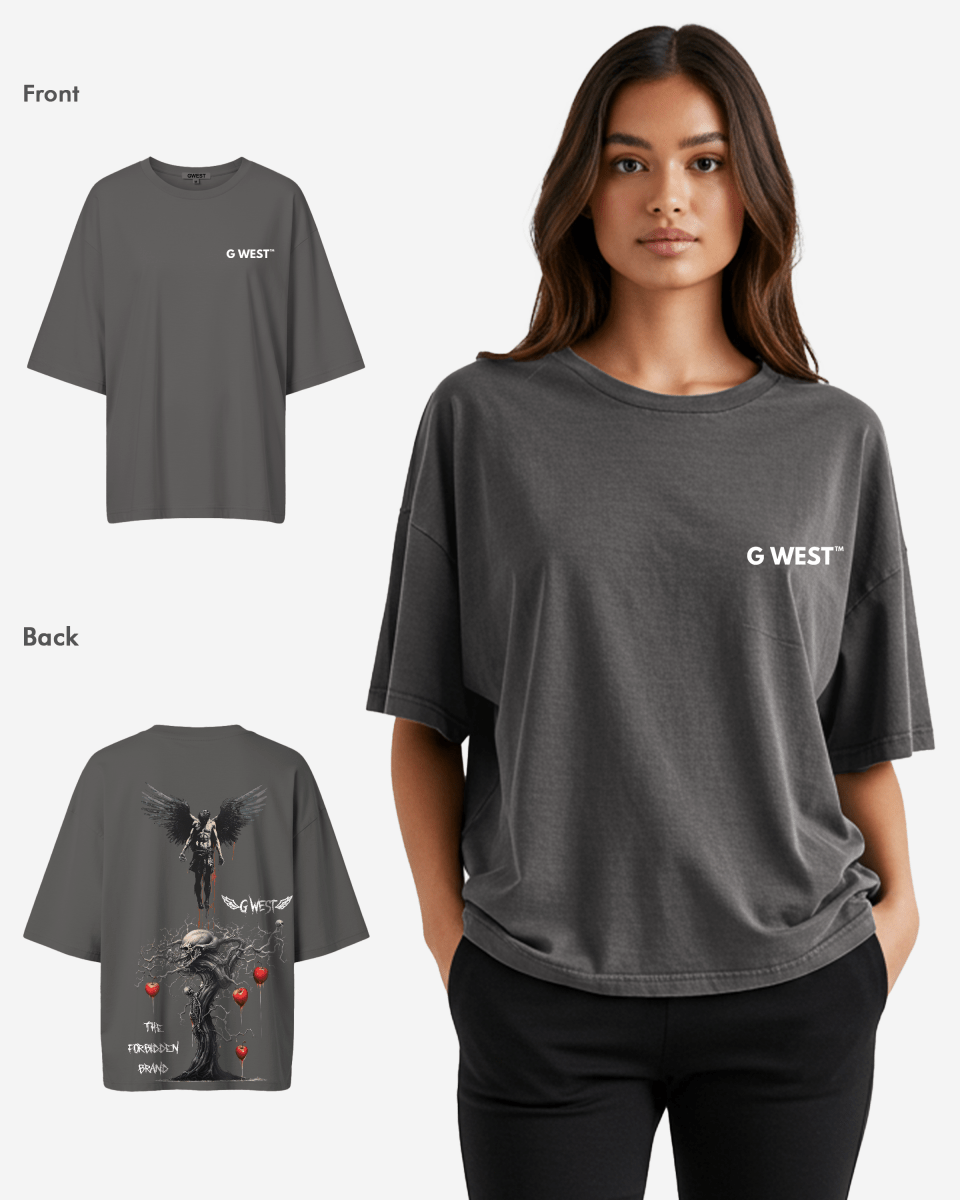 G West Womens Oversized Forbidden Brand Tee