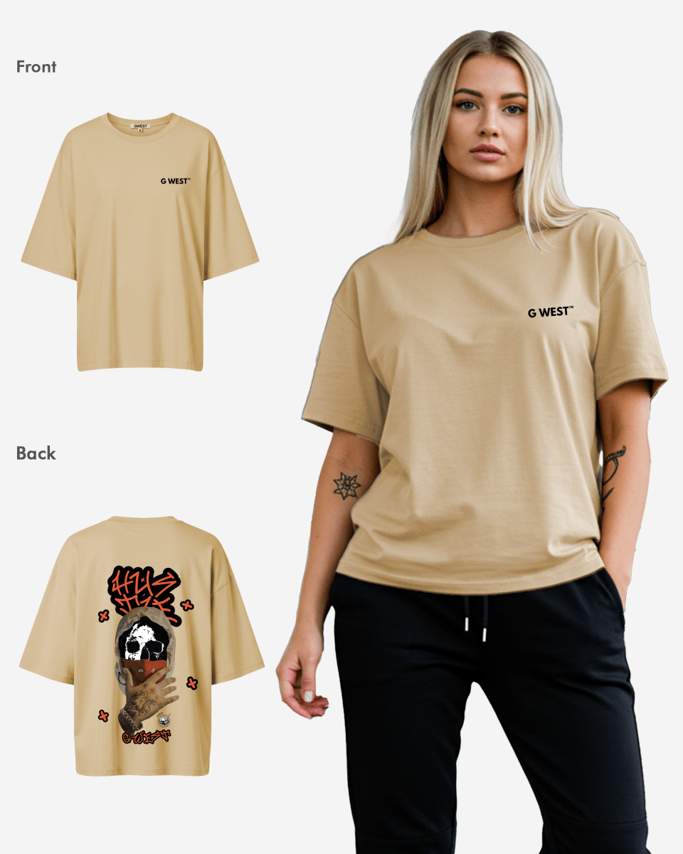 G West Womens Oversized Hustle T-Shirt