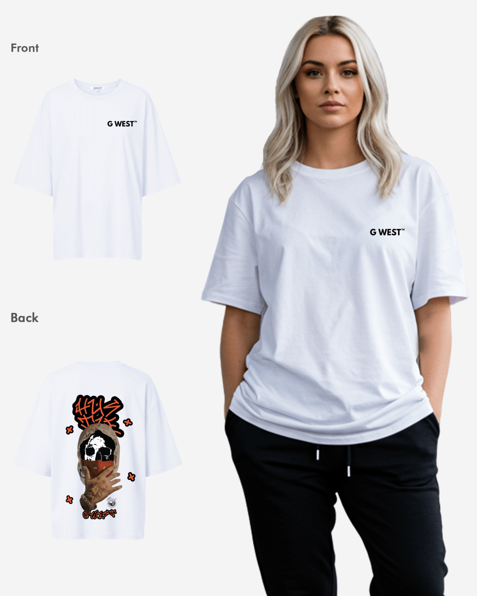 G West Womens Oversized Hustle T-Shirt
