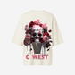 G West Womens Oversized Ice Cream Skull Tee