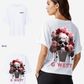 G West Womens Oversized Ice Cream Skull Tee