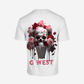 G West Mens Oversized Ice Cream Skull Tee