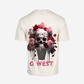 G West Mens Oversized Ice Cream Skull Tee