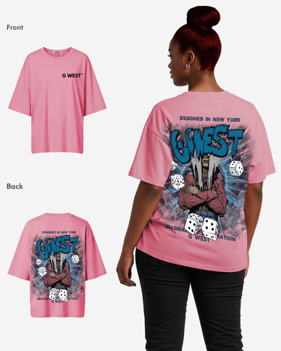 G West Womens Oversized Imagine Of Imagination Tee