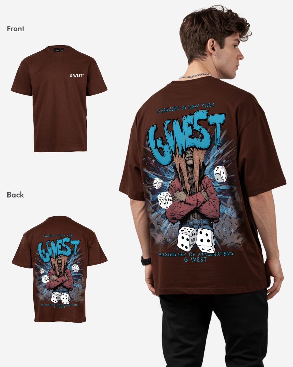 G West Mens Oversized Imagine Of Imagination Tee