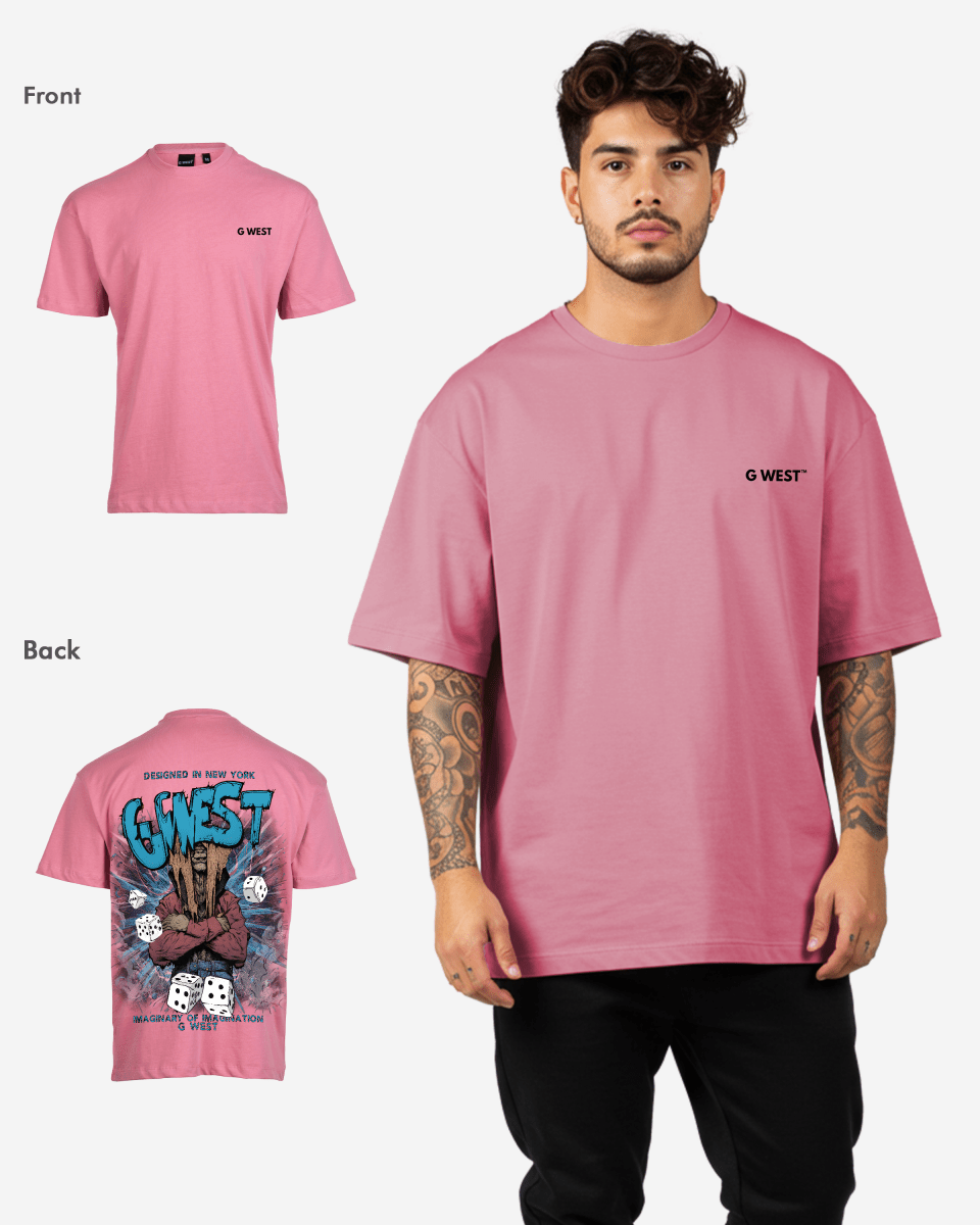 G West Mens Oversized Imagine Of Imagination Tee