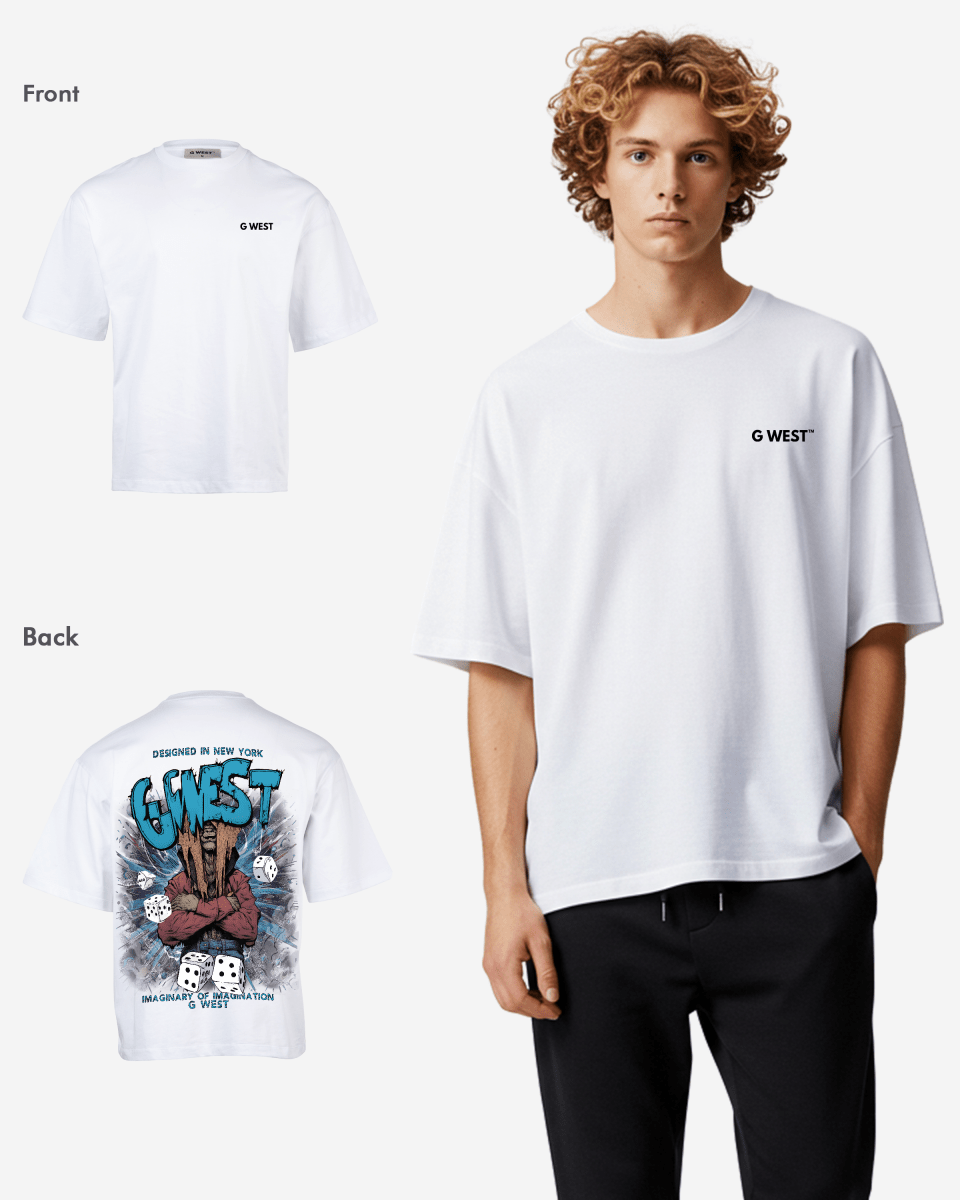 G West Mens Oversized Imagine Of Imagination Tee