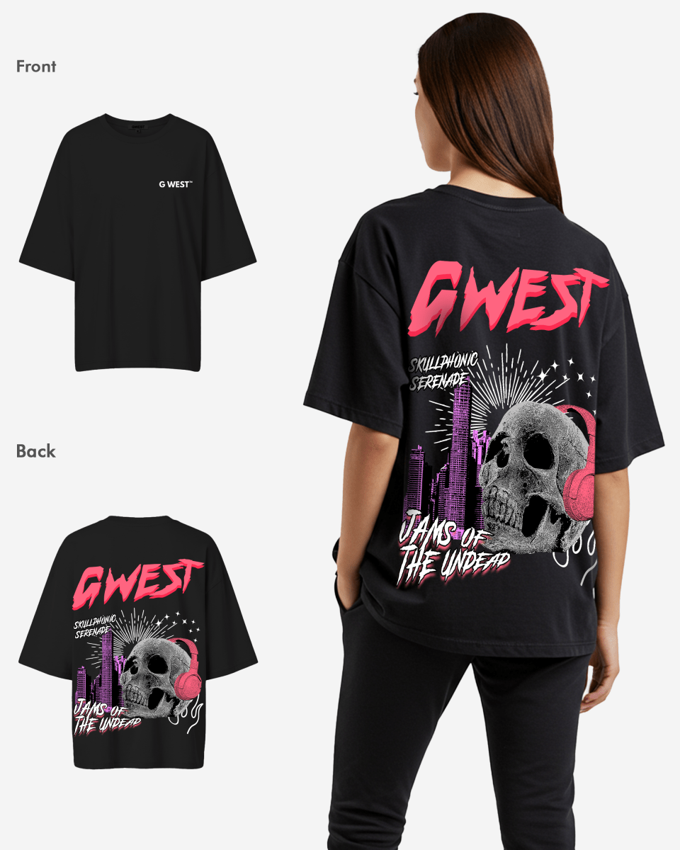 G West Womens Oversized Jams Of The Undead Tee