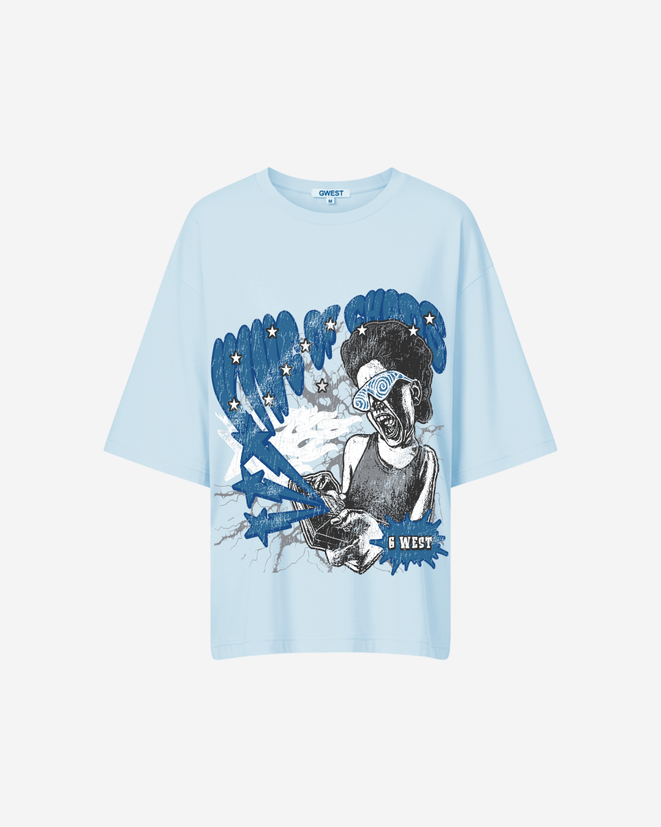G West Womens Oversized King Of Chaos T Shirt