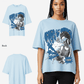 G West Womens Oversized King Of Chaos T Shirt