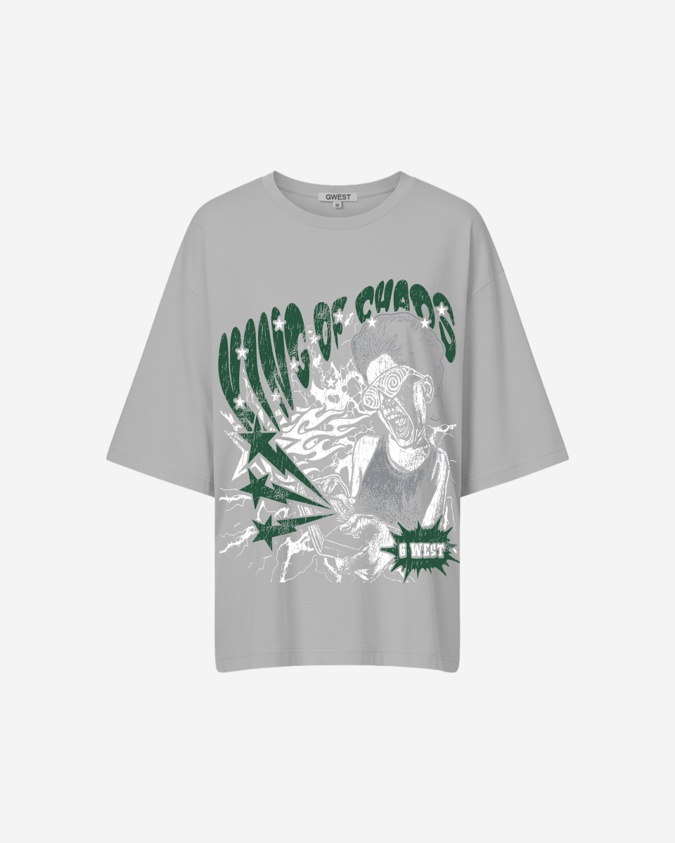 G West Womens Oversized King Of Chaos T Shirt