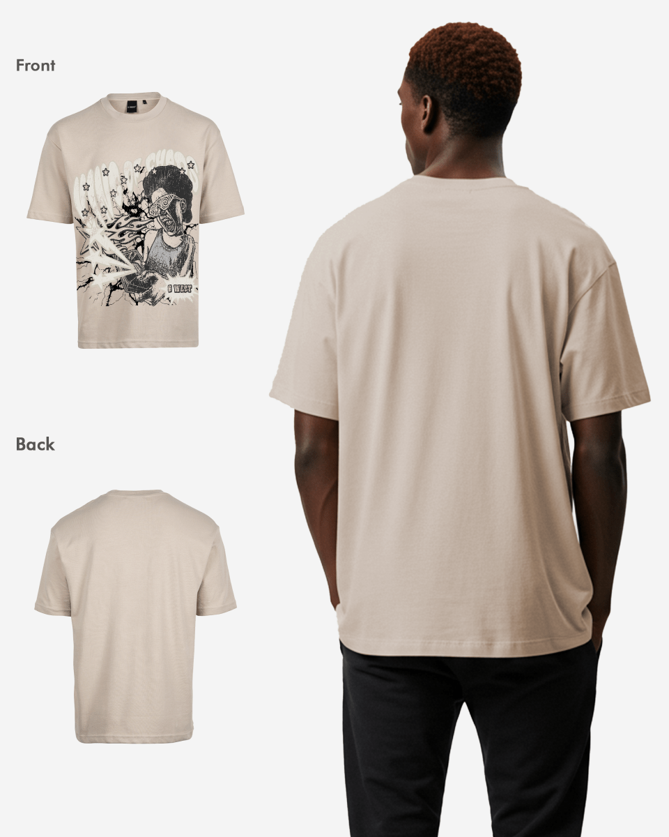 G West Mens Oversized King Of Chaos T Shirt