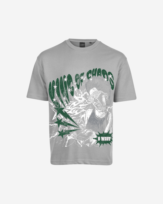 G West Mens Oversized King Of Chaos T Shirt