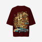 G West Womens Oversized La Culture Tee