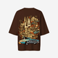 G West Womens Oversized La Culture Tee