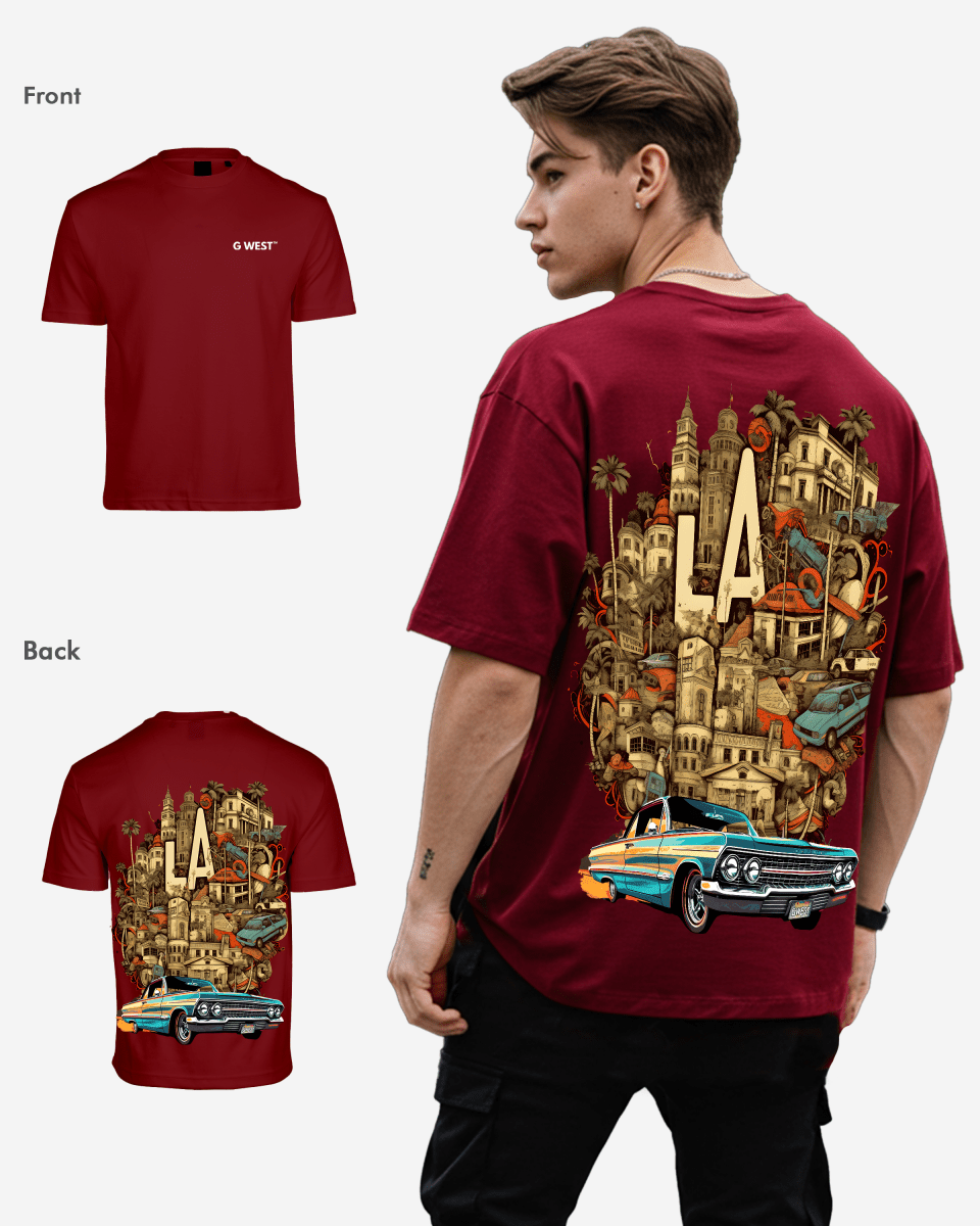 G West Oversized La Culture T-Shirt Mens