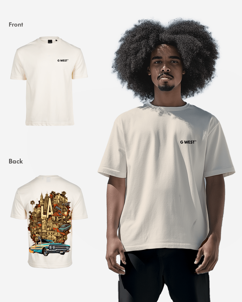 G West Oversized La Culture T-Shirt Mens