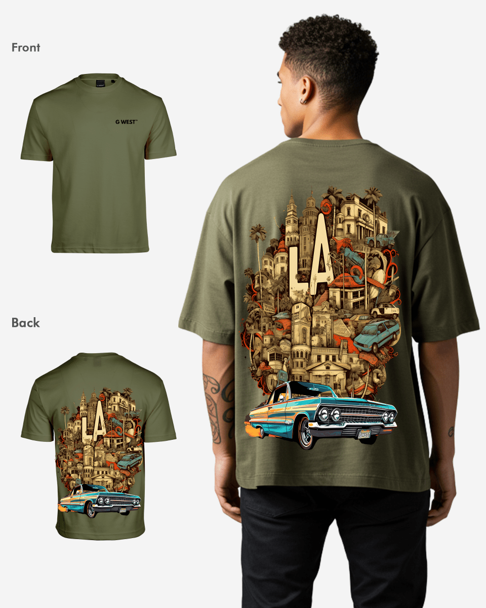 G West Oversized La Culture T-Shirt Mens