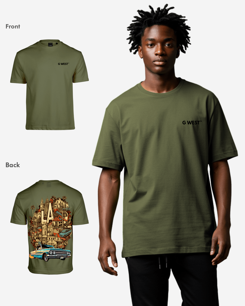 G West Oversized La Culture T-Shirt Mens