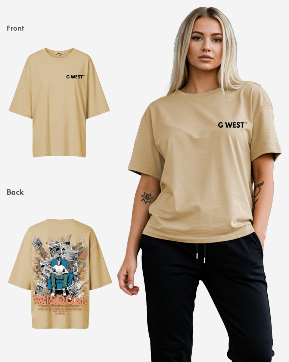 G West Womens Oversized Library T Shirt