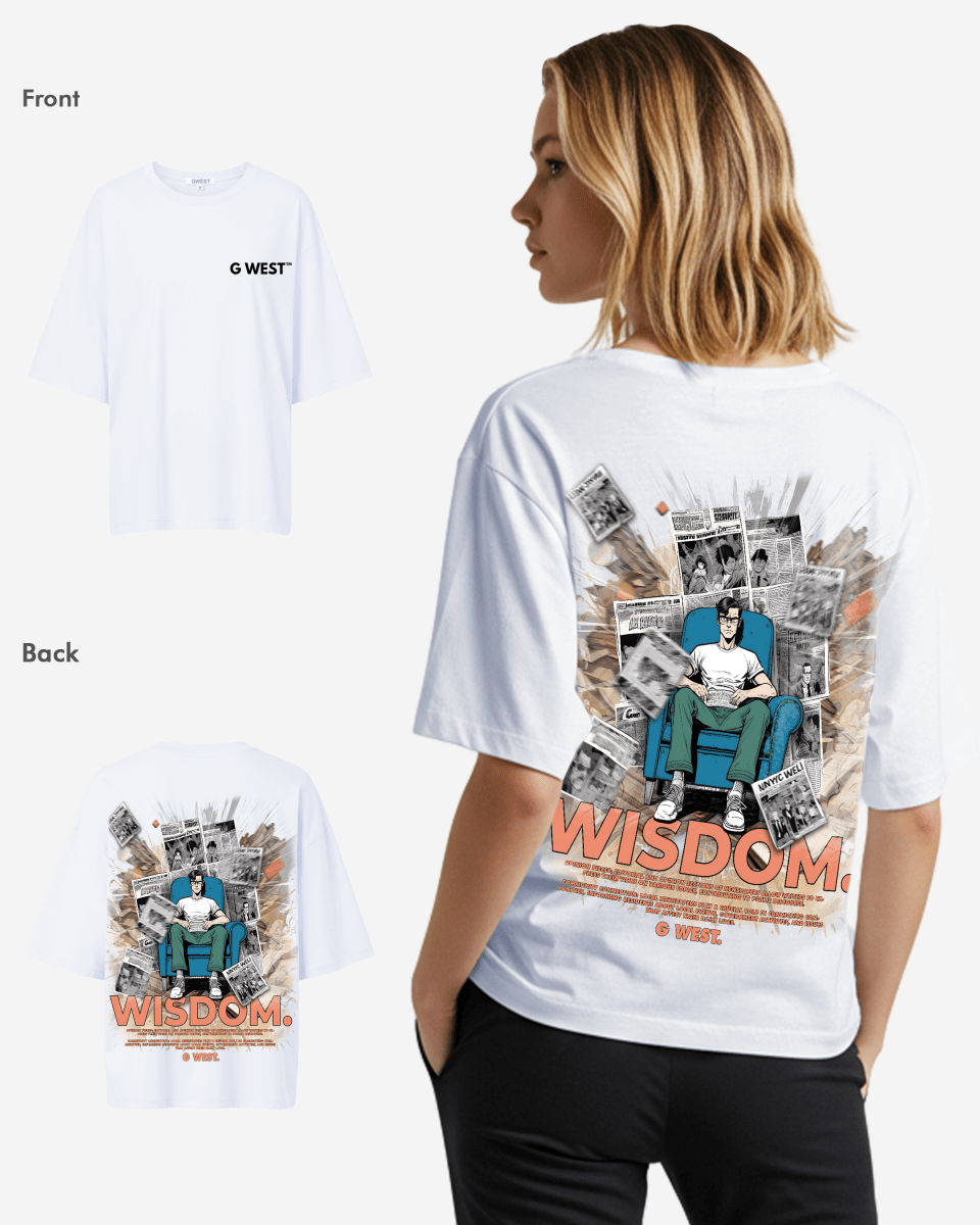 G West Womens Oversized Library T Shirt