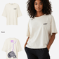 G West Womens Oversized Lighting Skull Tee