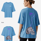 G West Womens Oversized Lighting Skull Tee