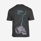 G West Oversized Lighting Skull T-Shirt Mens