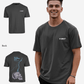 G West Oversized Lighting Skull T-Shirt Mens