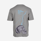 G West Oversized Lighting Skull T-Shirt Mens