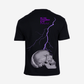 G West Oversized Lighting Skull T-Shirt Mens
