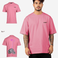 G West Oversized Lighting Skull T-Shirt Mens